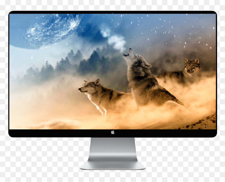 Transparent Wolf Howling Clipart - Wolf Howl Galaxy, HD Png Download - wolf howling png
