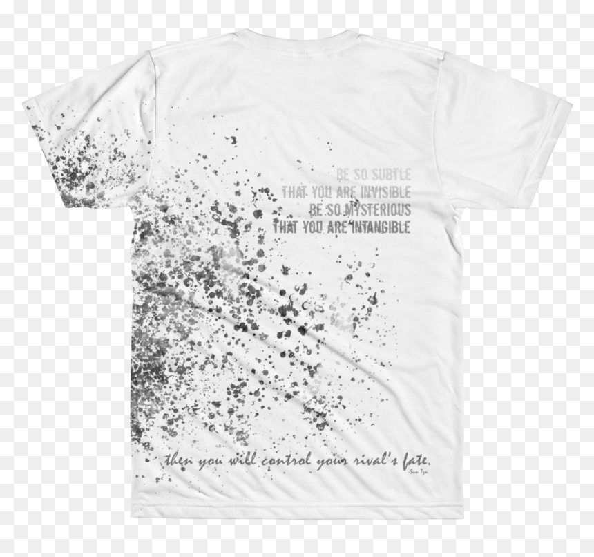 "paint Splatter Gas Mask - Monochrome, HD Png Download - white paint splatter png