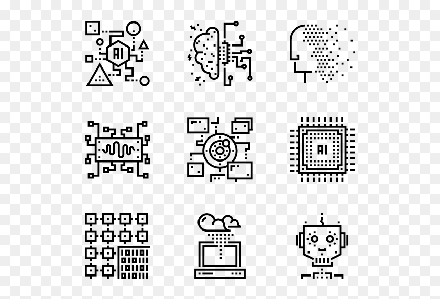 Icons Free Artificial Intelligence - Chip Vector Png, Transparent Png - artificial intelligence png