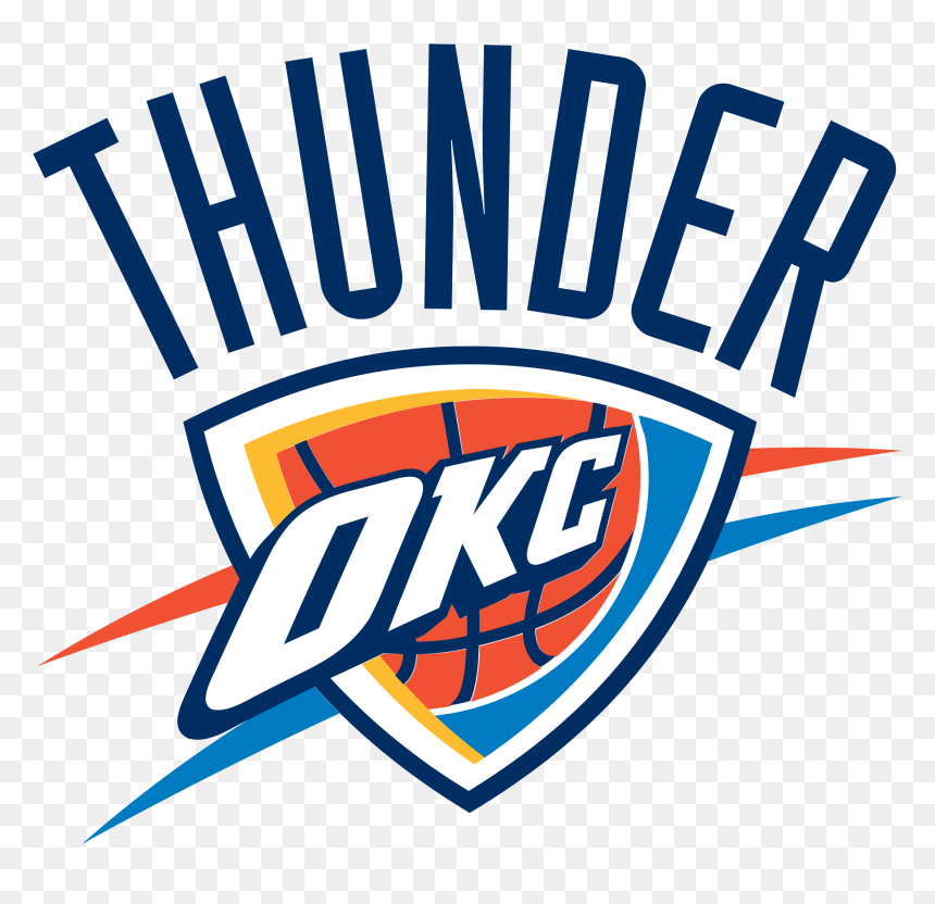 Oklahoma City Thunder Logo Transparent - Oklahoma City Thunder Logo Png, Png Download - thunder logo png