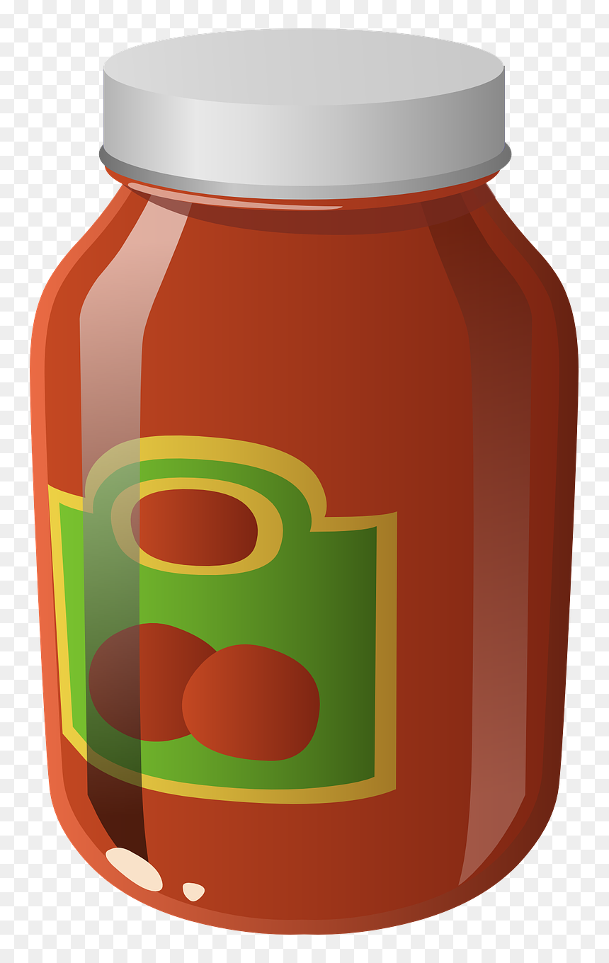 Jar Clipart Spaghetti Sauce, HD Png Download - sauce png