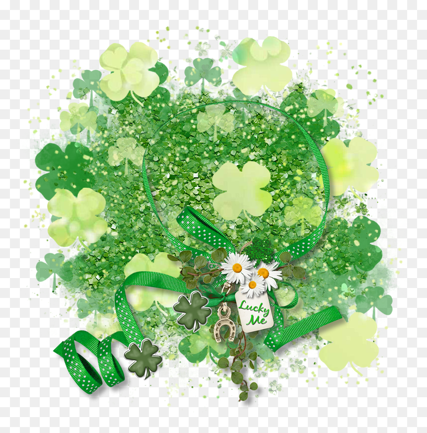 Saint Patrick"s Day Cluster Frame - St Pattys Day Cluster Frame, HD Png Download - st patrick's day png
