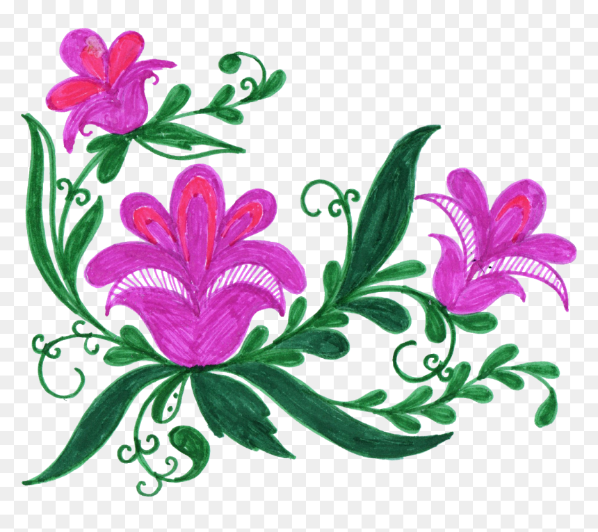 10 Colorful Flower Corner Png Transpa Onlygfx, Transparent Png - corner png