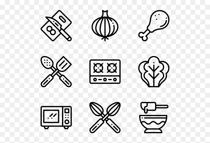 Web Design Line Icon, HD Png Download - cooking png