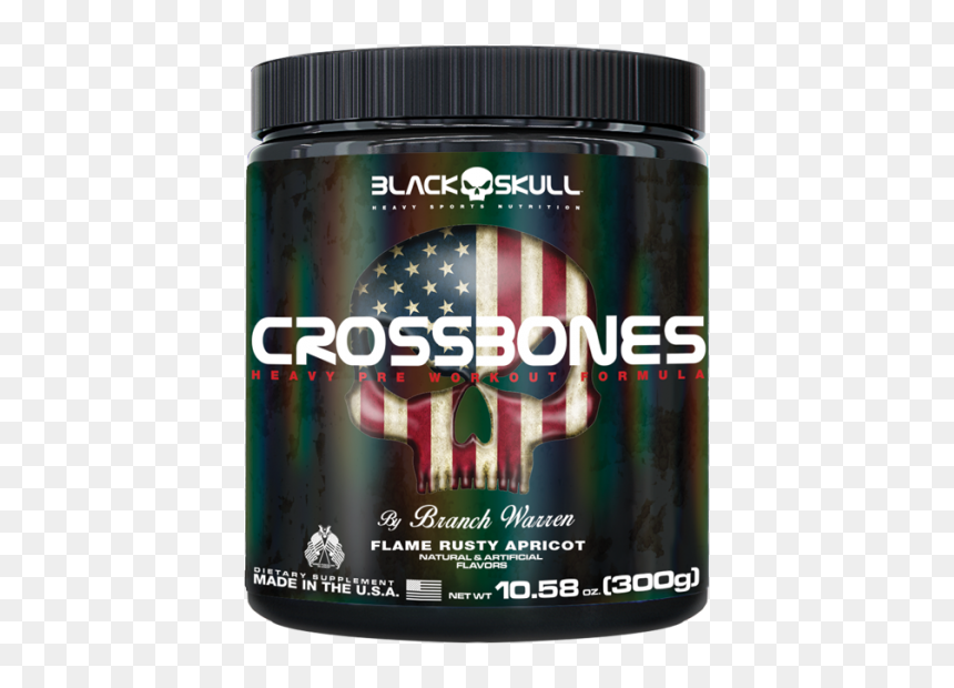 Crossbones Black Skull Png, Transparent Png - black skull png