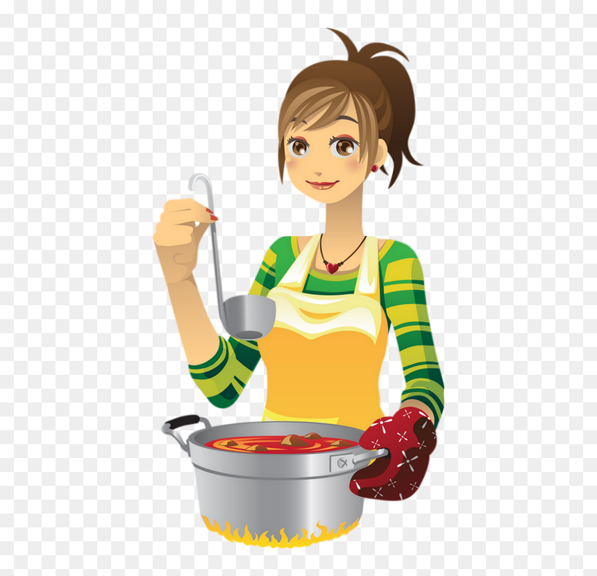 Cuisinière Png, Soupe - Cooking Animated, Transparent Png - cooking png