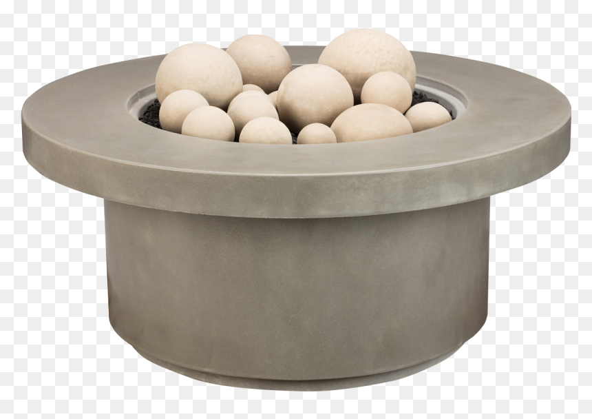 Capped Infinity Precast Concrete Fire Pit Table - Tuileries Garden, HD Png Download - fire pit png