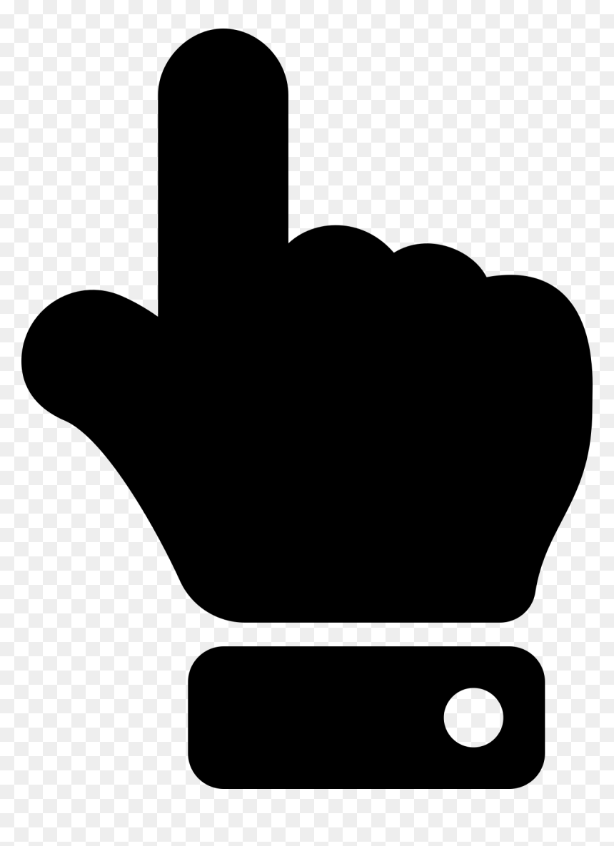 Hand Point Up Font, HD Png Download - finger point png