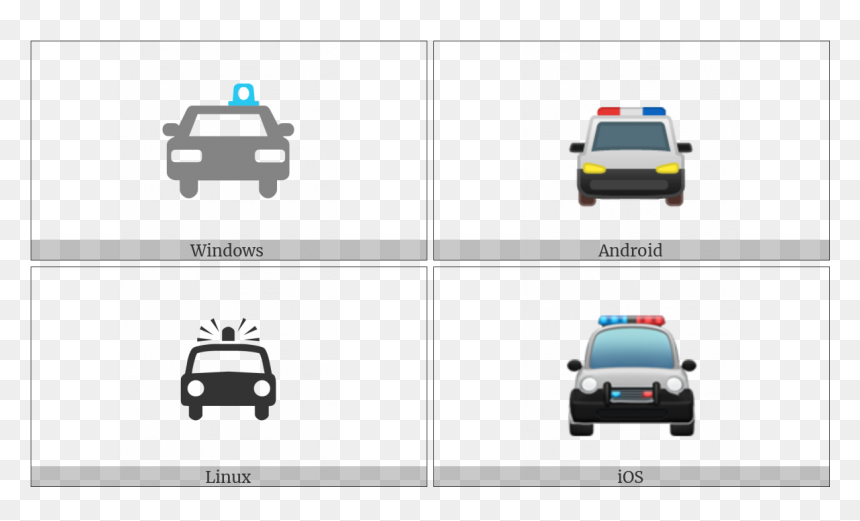 Oncoming Police Car On Various Operating Systems - Police Car, HD Png Download - cop car png