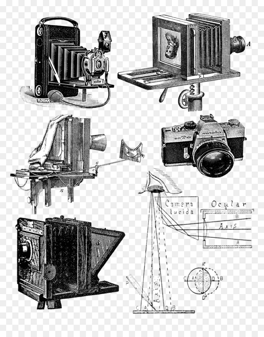 Camera Clip Art, HD Png Download - vintage camera png