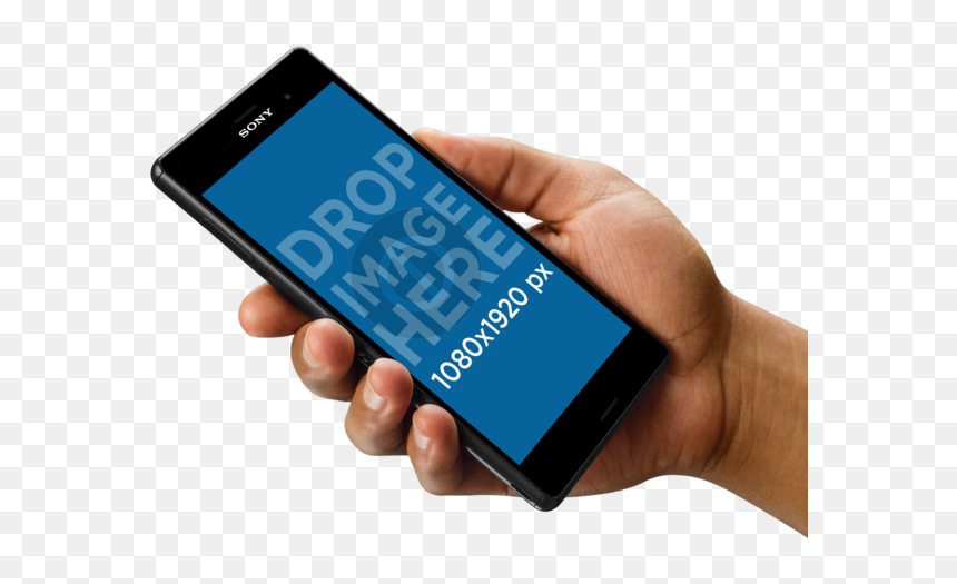Smartphone, HD Png Download - hand holding phone png