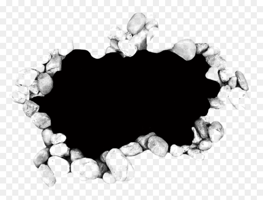 Thumb Image - Clipping Mask Black And White, HD Png Download - hole in wall png