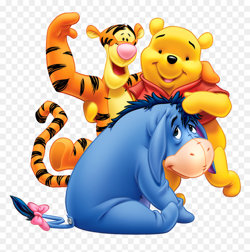 Winnie The Pooh All Png Image - Winnie The Pooh Eeyore And Tiger, Transparent Png - eeyore png
