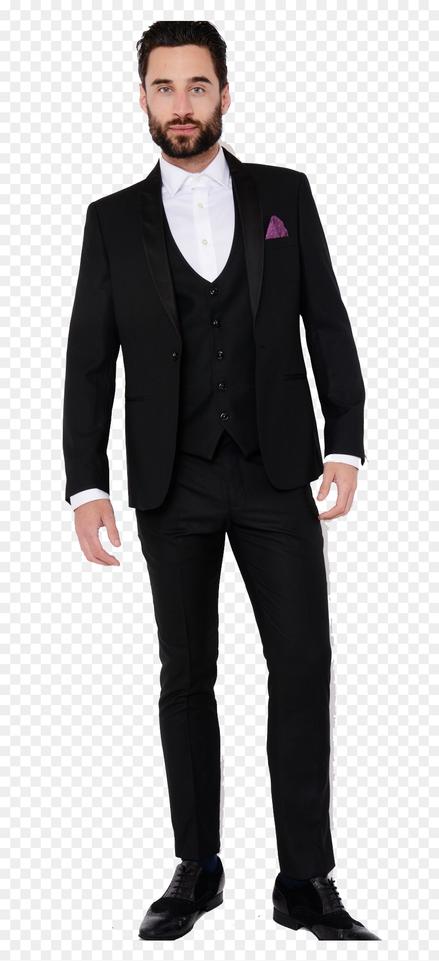Black Tuxedo Png Pics - Suit, Transparent Png - tuxedo png