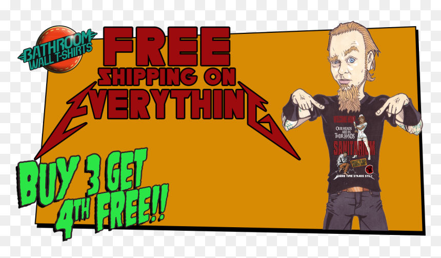 Metallica T-shirts - Shirt, HD Png Download - metallica png