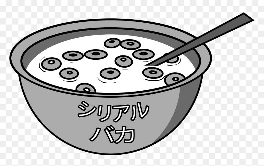 Image Of Cereal Bowl Shirt - Bowl Of Cereal Drawing, HD Png Download - cereal bowl png
