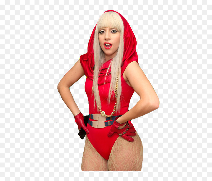 Lady Gaga Transparent - Lady Gaga Outfits Red, HD Png Download - lady gaga png