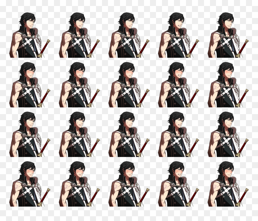 Chrom With Dark Hair - Recorder, HD Png Download - black hair png
