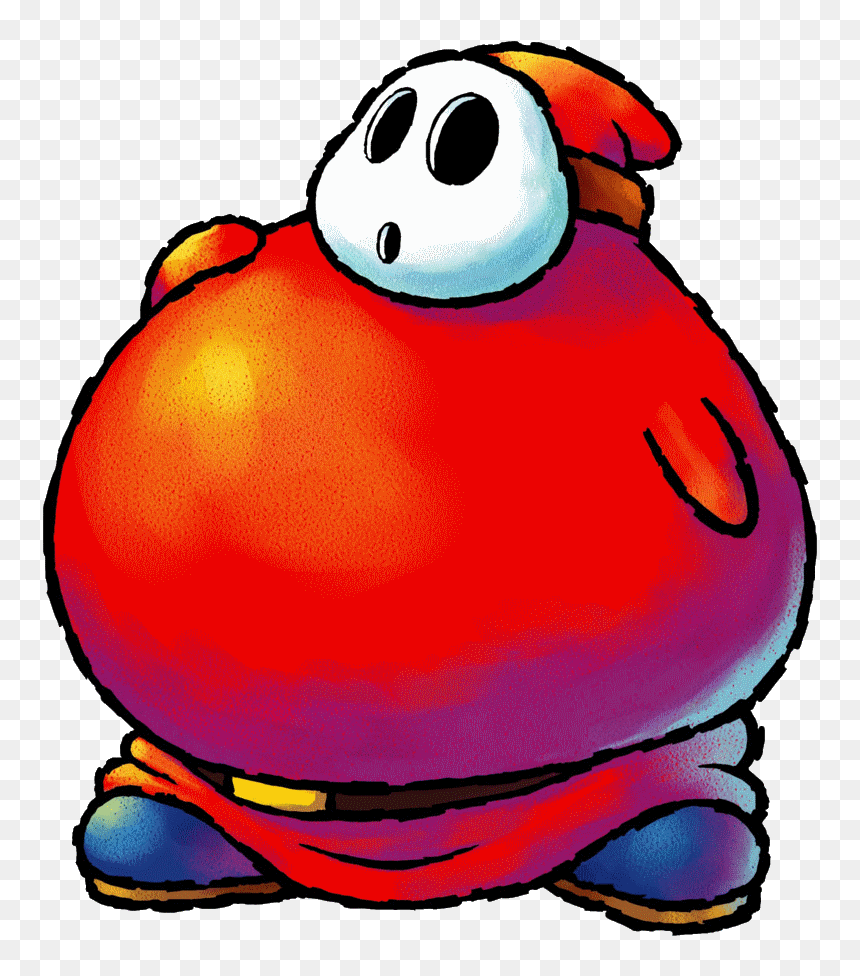 Fat Guy Artwork - Fat Shy Guy Mario, HD Png Download - fat guy png