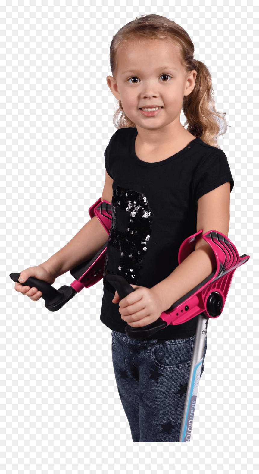 Little Girl With Smartcrutch - Girl, HD Png Download - little girl png