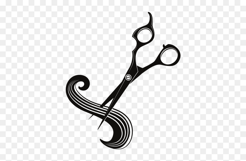 Scissors Cut Hair - Hair Svg Free, HD Png Download - hair scissors png