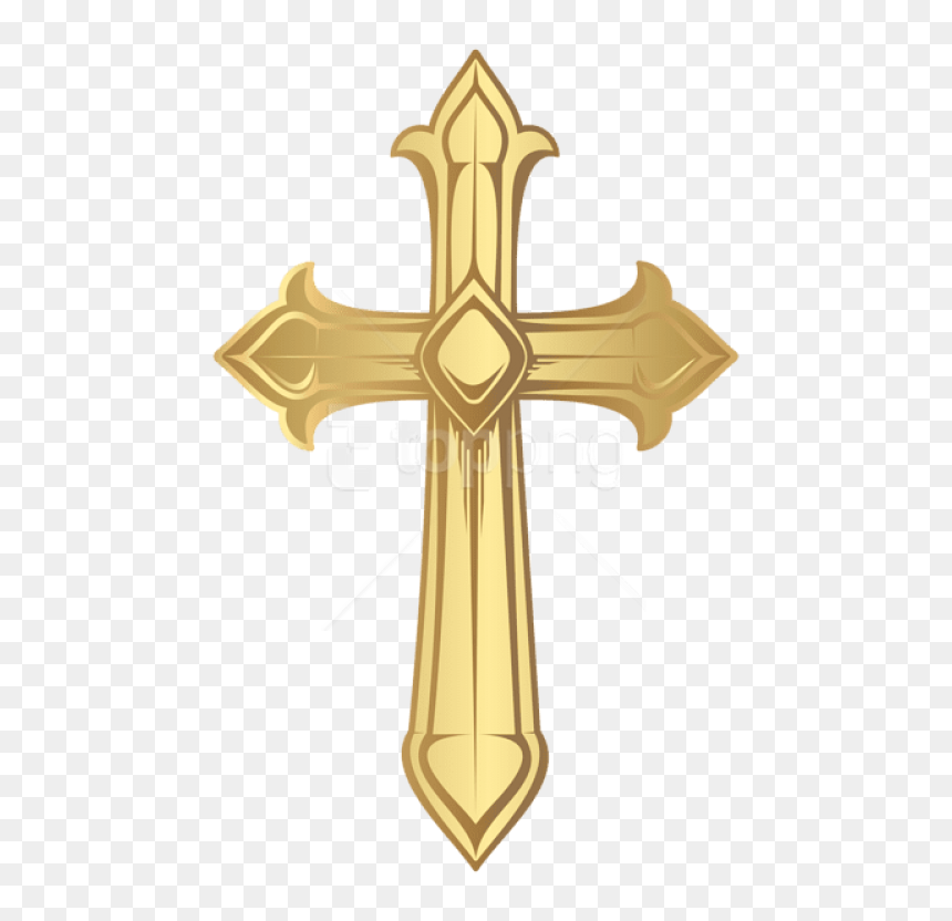 Free Png Download Cross Transparent Png Images Background - Gold Cross Png, Png Download - upside down cross png