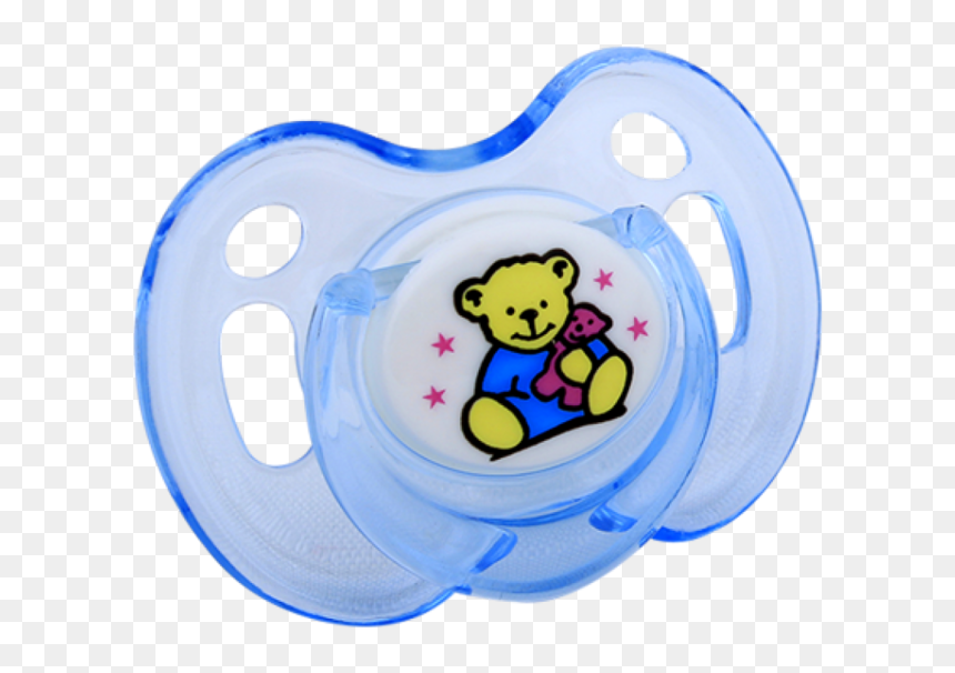 Bebeneo Pacifier Transparent Blue Bear - Pacifier Transparent, HD Png Download - pacifier png