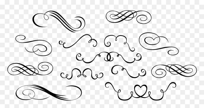 Line Art, HD Png Download - scroll border png