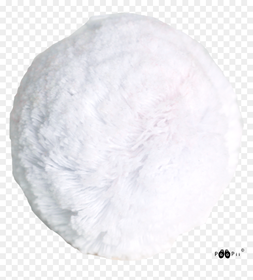 Cotton Pom Pom 7cm, White - Circle, HD Png Download - pom pom png