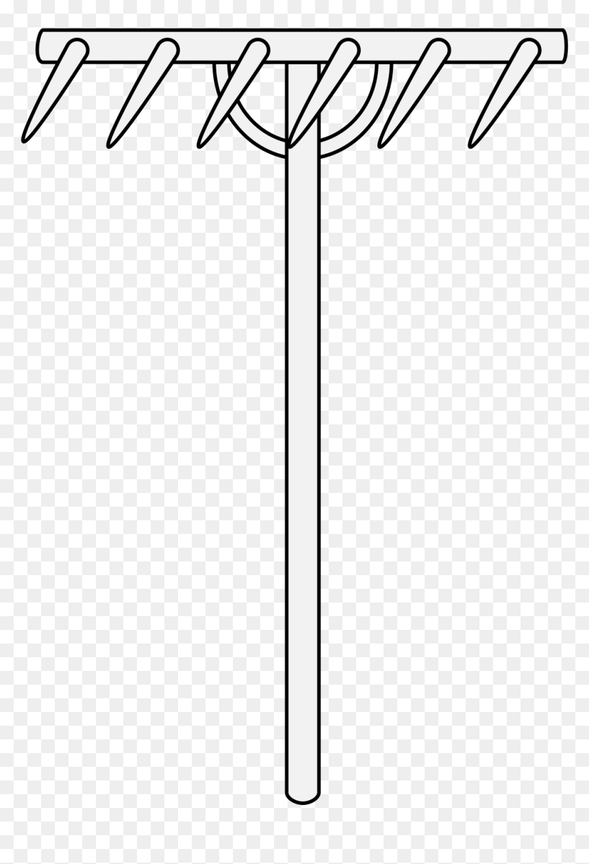 Line Art, HD Png Download - rake png