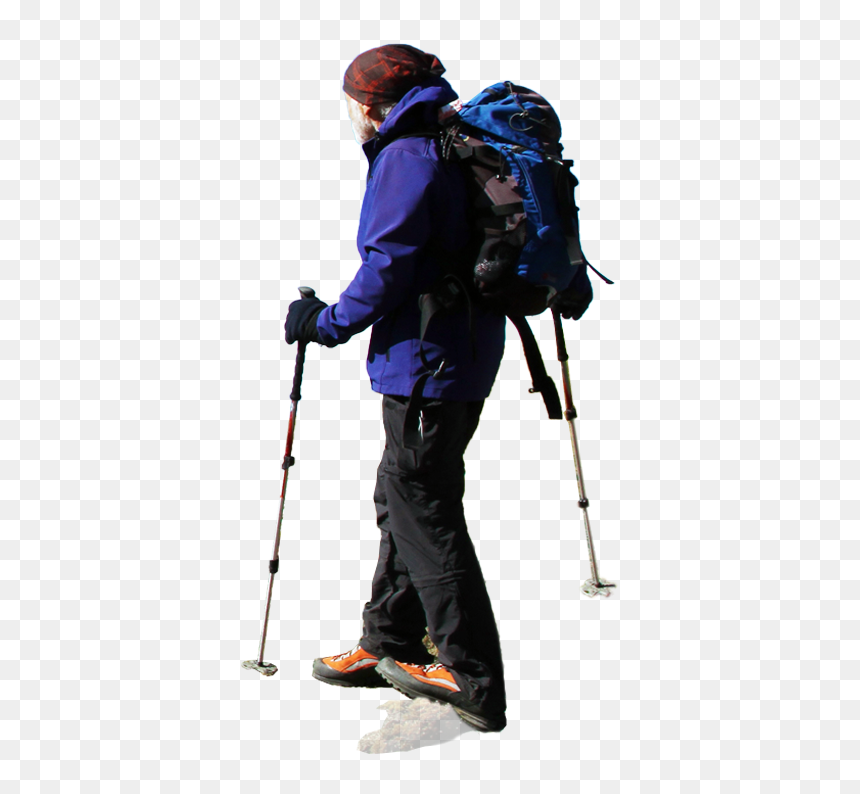 Thumb Image - Hiking Png Snow, Transparent Png - hiker png