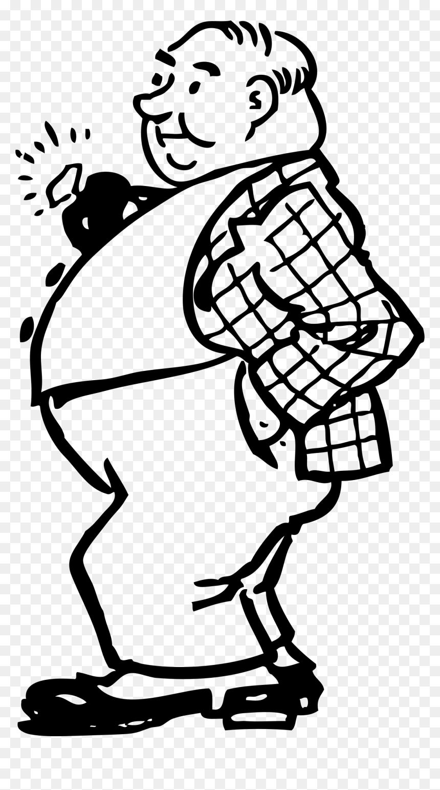 Man Clip Art Free Clipart - Rich Man Clipart, HD Png Download - fat guy png