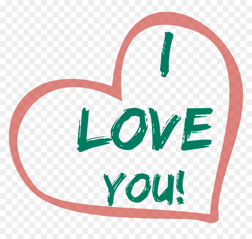 I Love You Png - Calligraphy, Transparent Png - i love you png