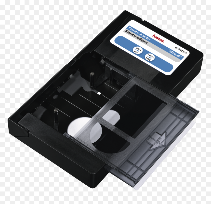 Vhs-c/vhs "manual - Adaptador 8mm A Vhs, HD Png Download - vhs tape png