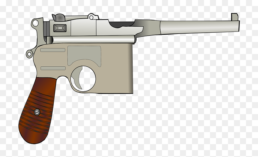 C96 Pistol Png, Transparent Png - gun in hand png