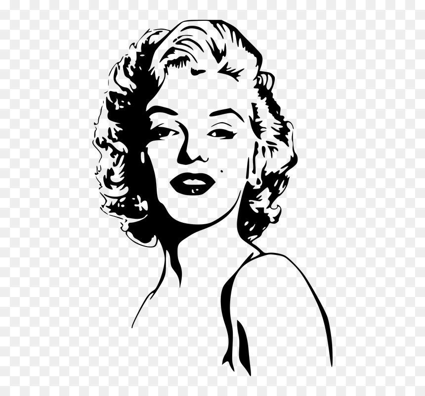 Marilyn Monroe Png - Marilyn Monroe Drawing, Transparent Png - marilyn monroe png