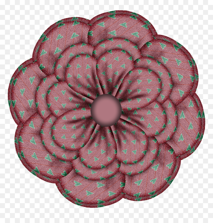 Fabric Flower Png Background Image - Floral Design, Transparent Png - fabric png