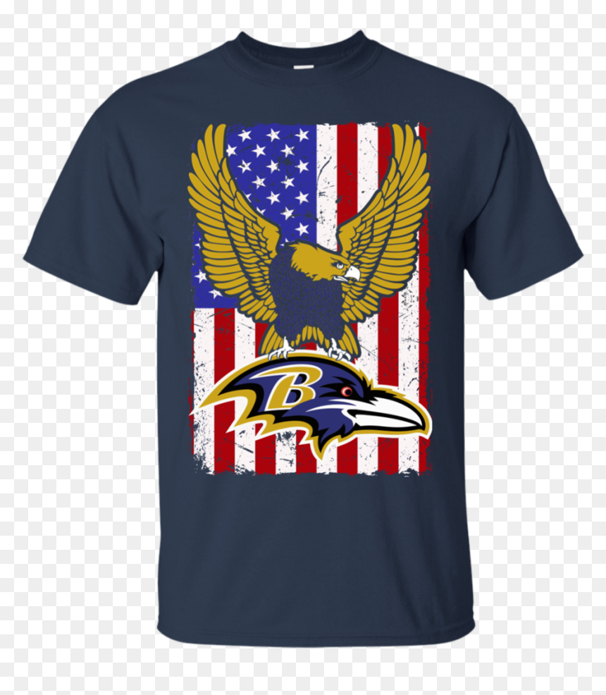 Baltimore Ravens Shirts Flag Usa Ravens Logo Team T - Gucci Mickey Mouse Tee Shirt, HD Png Download - ravens logo png