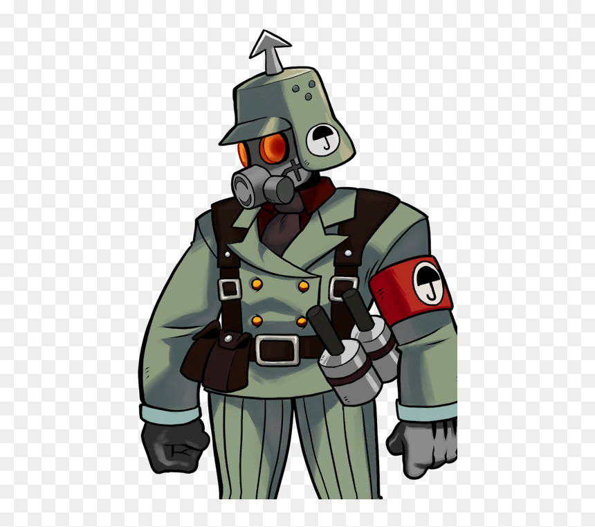 [​img] - Skullgirls Soldier, HD Png Download - upside down cross png