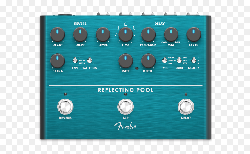 Fender Reverb Pedal, HD Png Download - fender logo png