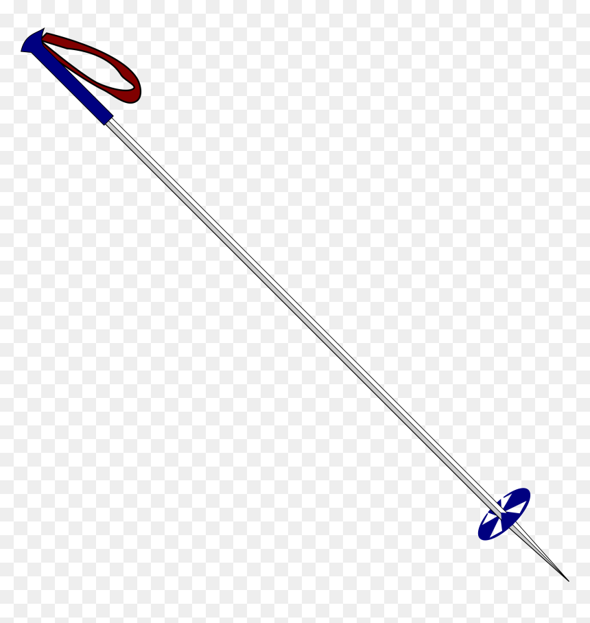 Ski Pole Clip Arts - Ski Pole Clip Art, HD Png Download - fishing pole png