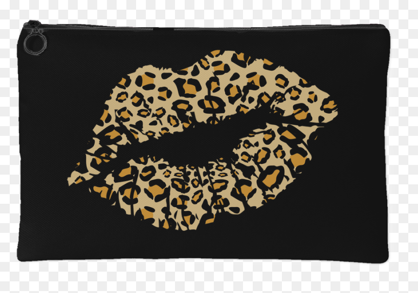 Leopard Lips Kiss Animal Print - Lips Kiss Leopard Print, HD Png Download - leopard print png