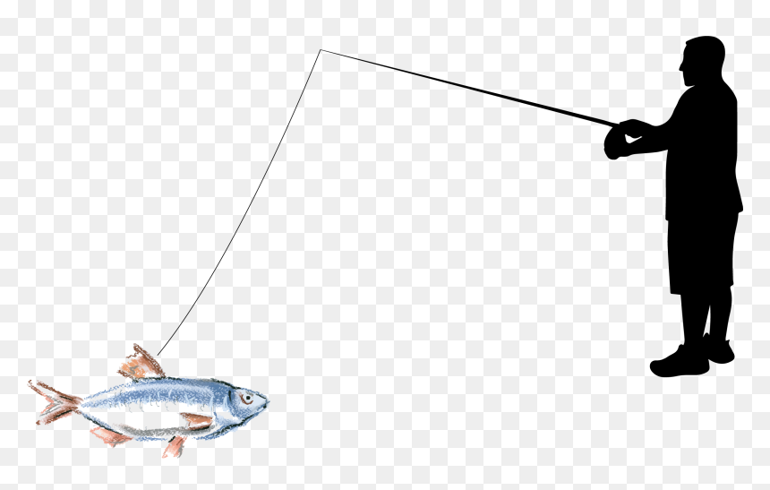 La Pesca Fishing Rod Angling - Old Man Fishing Png, Transparent Png - fishing rod png