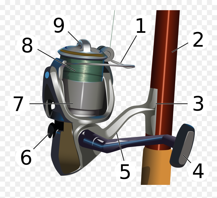 Part Of A Fishing Rod, HD Png Download - fishing pole png