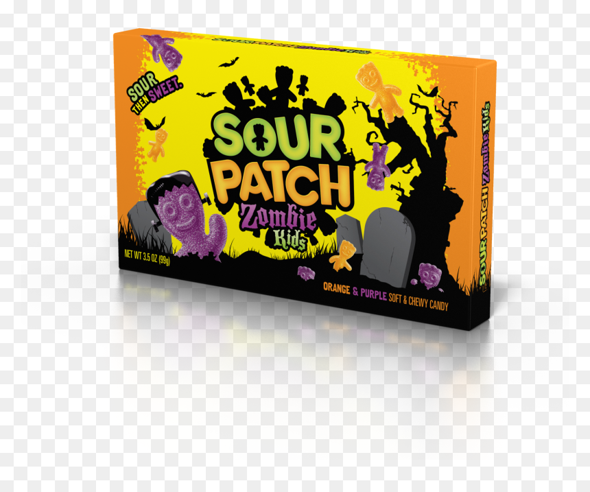 Sour Patch Kids, Zombie Kids Halloween Candy, - Zombie Sour Patch Flavors, HD Png Download - sour patch kids png