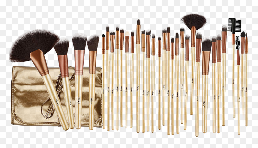 Makeup Brush Png File - ست ۳۲ عددی براش Naked, Transparent Png - makeup brush png