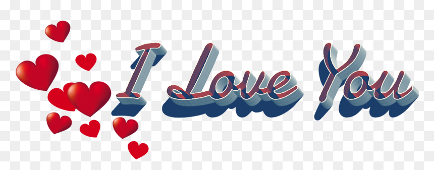 I Love You Png Hearts - Thank You File Png, Transparent Png - i love you png