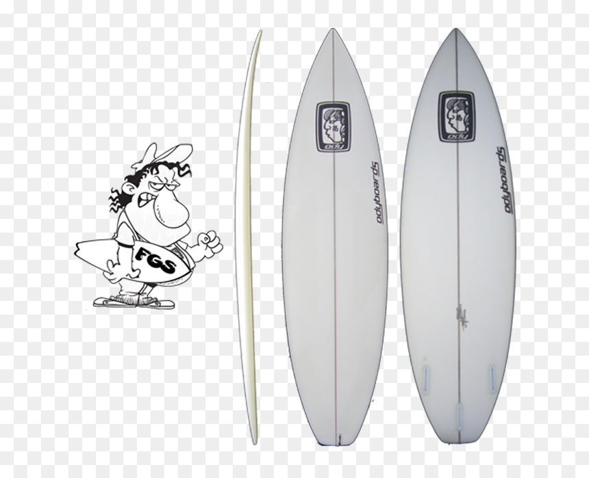 The Fgs Is Code For Fat Guy Shortboard , Png Download - Surfboard, Transparent Png - fat guy png