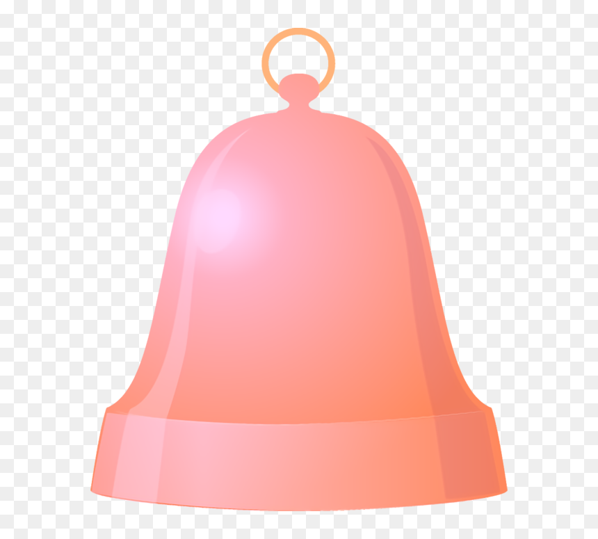 Transparent Christmas Bell Pink Peach For Jingle Bells - Church Bell, HD Png Download - jingle bells png