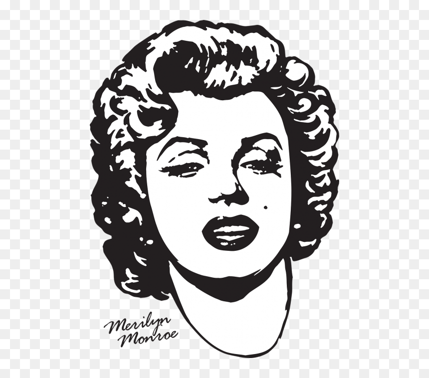 Merilyn Monroe,printing On T-shirt,actress,marilyn - Clip Art, HD Png Download - marilyn monroe png